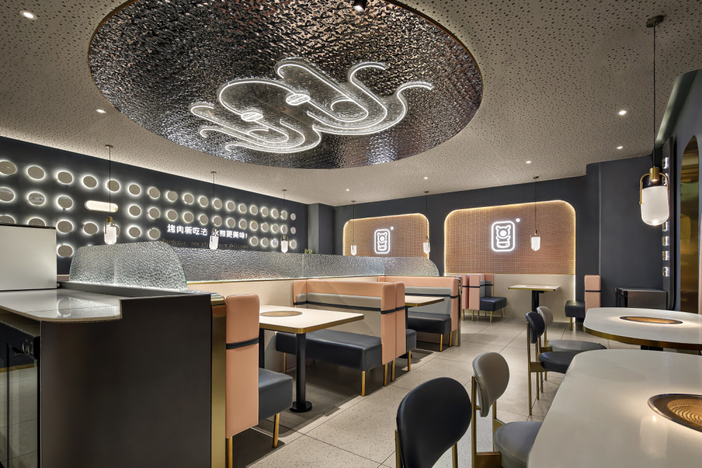 轻工业风韩式水煎肉餐厅设计:小猪小牛章鱼水煎肉_腾讯新闻