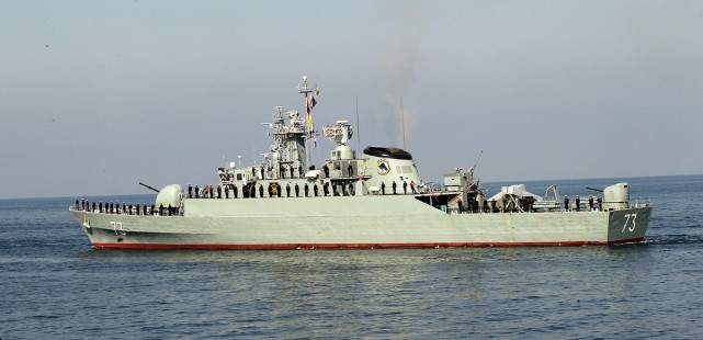 伊朗新舰只有056的身板却配中程舰空弹只是发射方式太奇葩