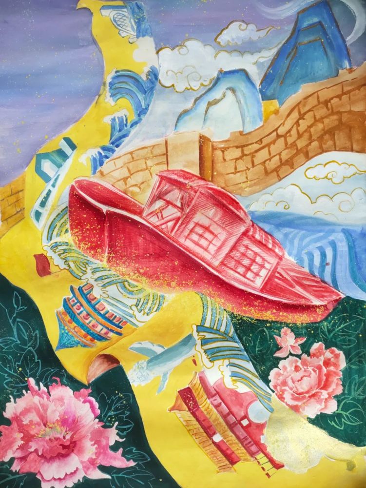 最美的祝福献给您童心绘出中国梦优秀绘画投稿作品选登