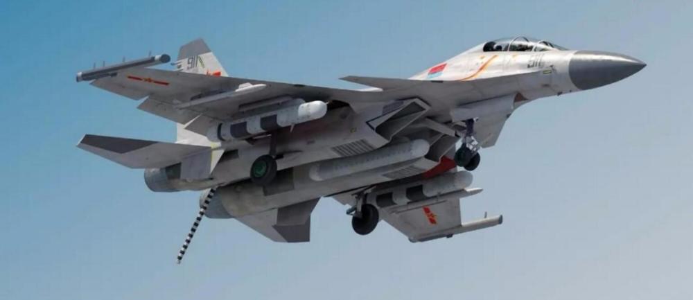 弹射型歼15d振翅苍穹双电子战吊舱抢眼航母实力再上新台阶