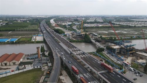 宝山富锦路高架拆除图片