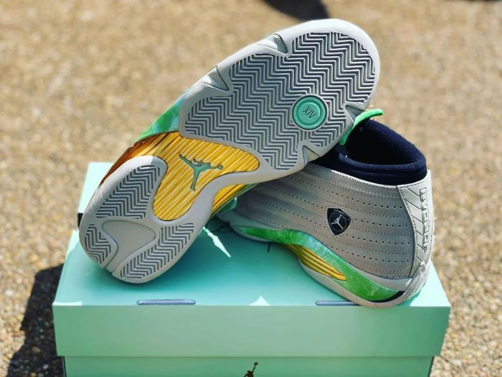 绿兵马俑aj14新联名款翡翠配色曝光中国抽签限量发售