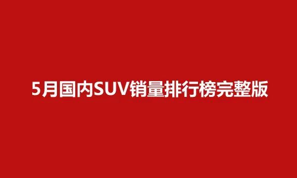 svu销量排行榜_2021年8月全国SUV品牌销量排行(2)