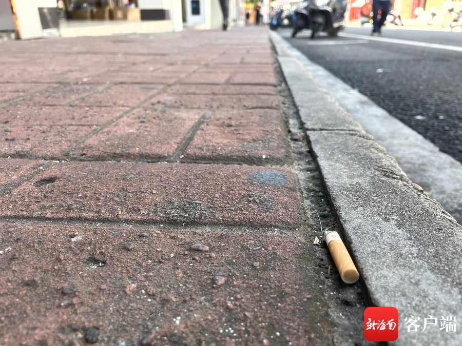 文明红黑榜|儋州市那大镇部分路段不文明现象:垃圾烟头随手扔