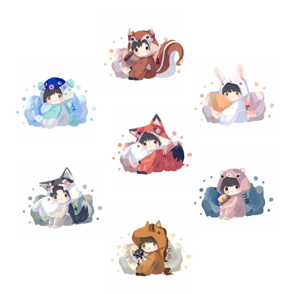 tnt成员q版头像夏日的美好是风用了心