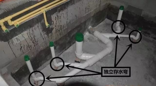 每个支流排污管都能有独立的存水弯最好,这样分流排污,不仅不会影响