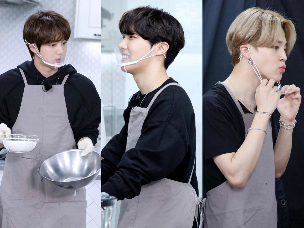 Bts 公告牌 3连冠 团综回归金泰亨穿围裙居家男友范 缺闵j其 全网搜