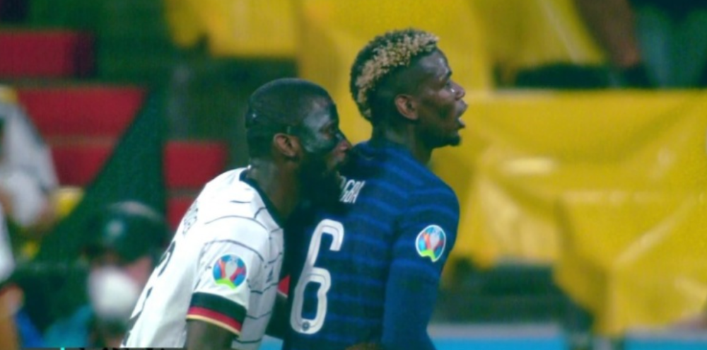 致敬苏牙?吕迪格防守时咬博格巴后背,恐长期禁赛