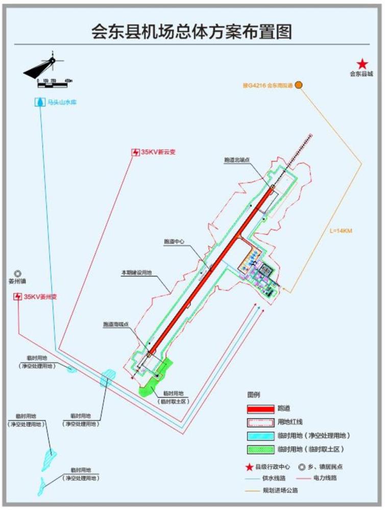 目前,只有会东机场有实质性进展,还处于预可研阶段.