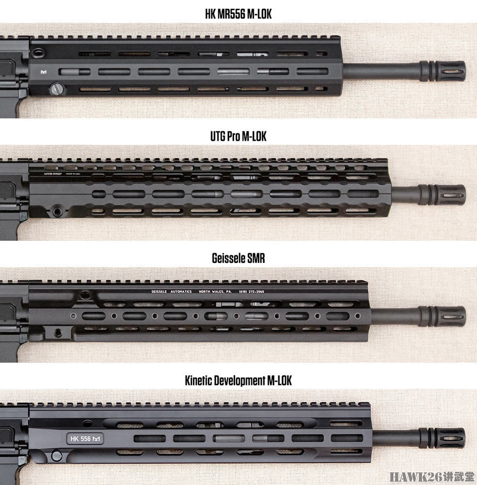 hk416民用型如何改头换面四款护木横向对比让步枪更加炫酷