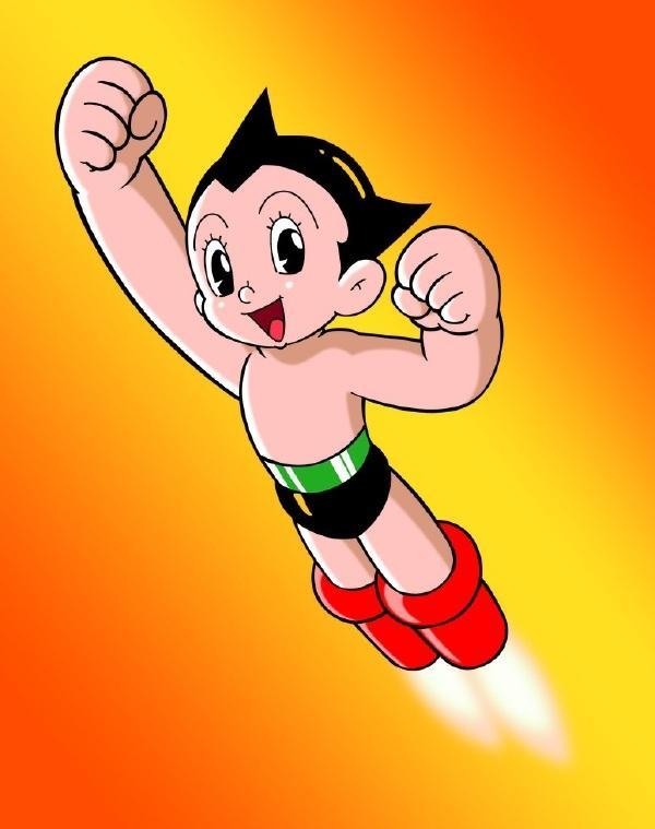 童年动漫铁臂阿童木根据天马博士儿子原型创作的高智能机器人