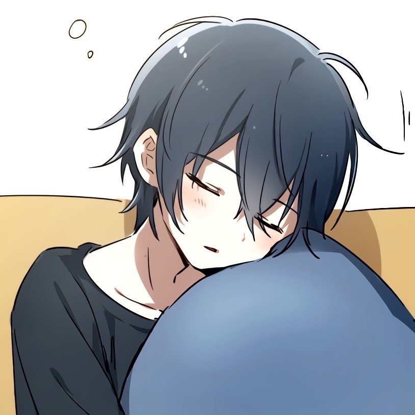 动漫男生头像:想把难过一口吃掉,但无奈它实在太大了_腾讯新闻