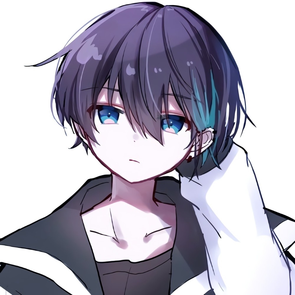 动漫男生头像:想把难过一口吃掉,但无奈它实在太大了_腾讯新闻