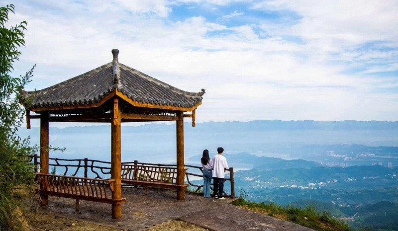 大嶺雲海(央廣網發 忠縣文旅委供圖)今年4月,灌湖水鄉景區成功創建