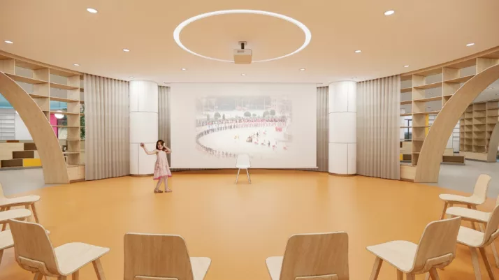 音乐小剧场自主阅读空间学校将"六艺"礼,乐,射,御,书,数融入校园文化