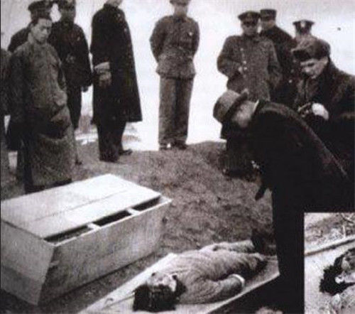 川岛芳子真实容貌满口龅牙结婚时一脸无所谓死后被众人围观