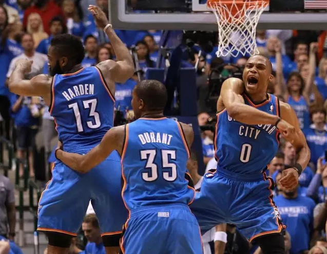 nba 太顺！雷霆王炸，勇士三巨头，篮网三巨头都有他