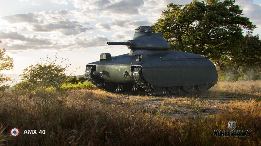 萌萌的法国小鸭子amx40轻型坦克