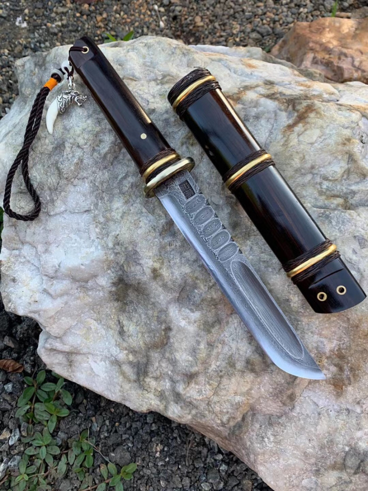 户撒刀大血槽匕首型唐刀