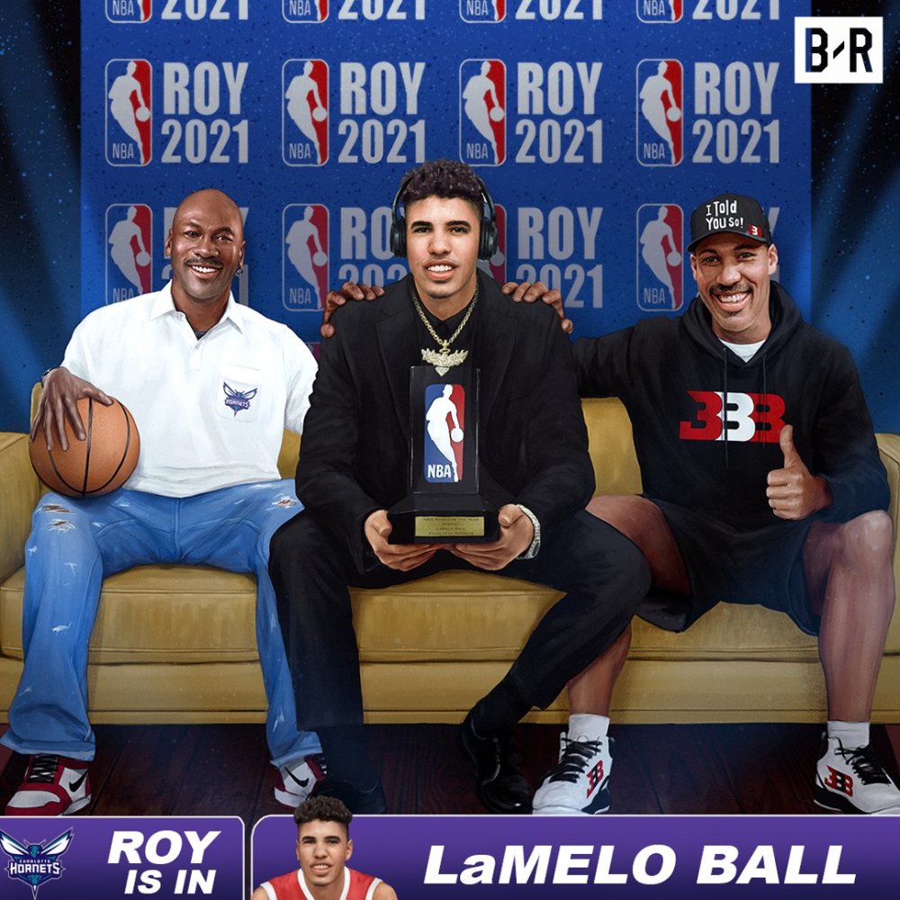 恭喜!三球力压状元荣获最佳新秀 美媒纷纷祝贺 乔丹终于选对人