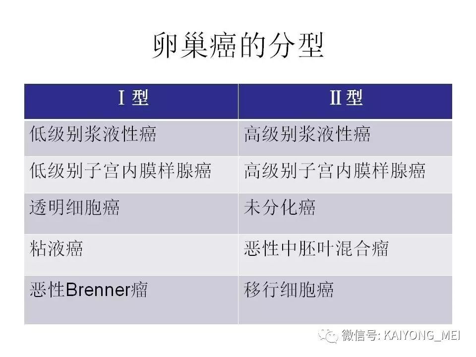 卵巢癌的病理诊断新进展(一)