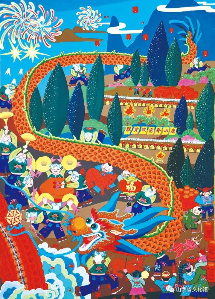 2021群众文化服务品牌山西省农民画优秀作品展六