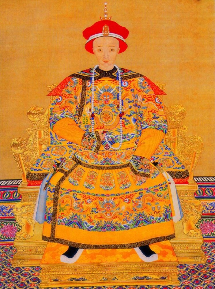 咸丰帝画像除了担任大学士,军机大臣外,潘世恩在道光二十八年(1848年)