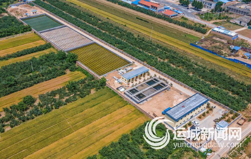 建设中的临猗县孙吉镇污水处理厂