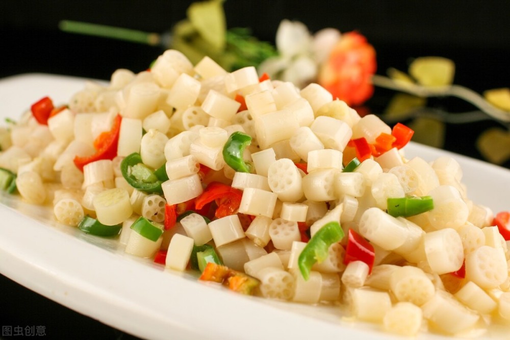 爆炒藕带,脆爽滋味受不了