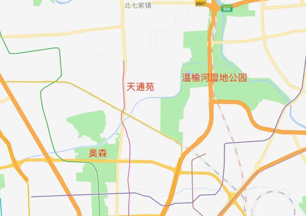 北京天通苑地图图片