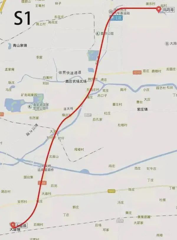徐州s1轻轨的路线路图图片