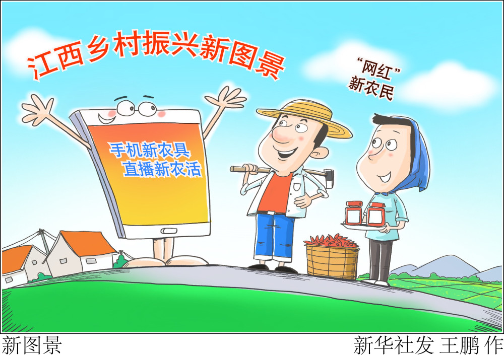 图表漫画乡村振兴新图景