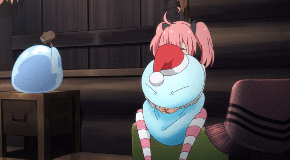 转生史莱姆米莉姆假装好孩子向萌王讨要礼物她的演技堪比影后