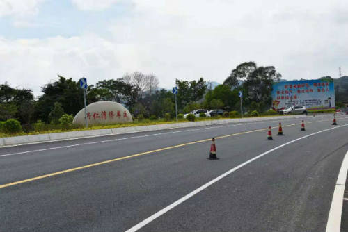 国道355线安溪官桥至虎邱芳亭路段白改黑主体完工