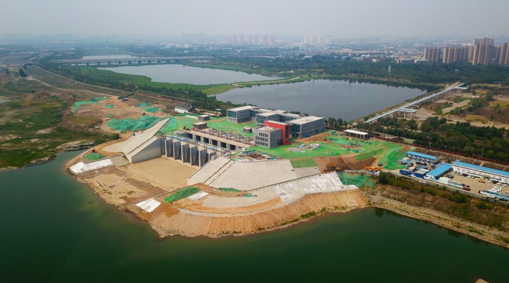 河西支线中堤泵站主体完工帮助南水进入丰台河西地区和门头沟