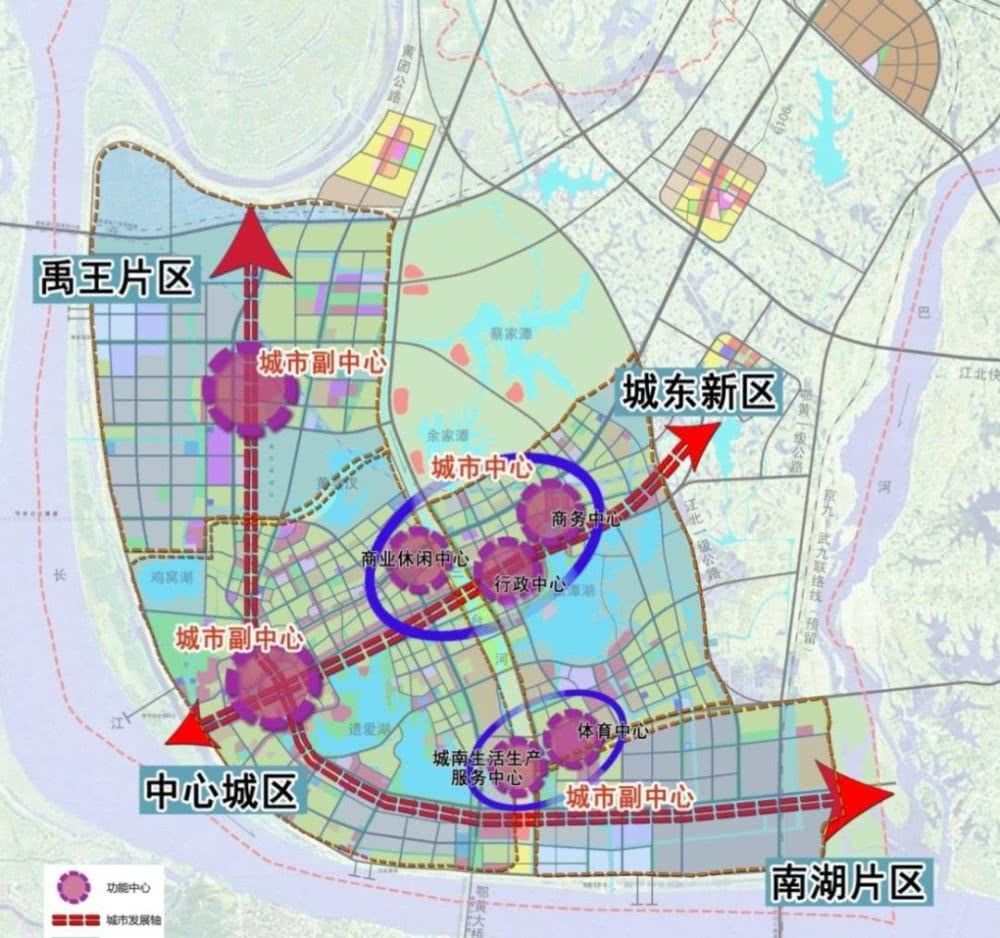 黄冈城东新区规划图图片