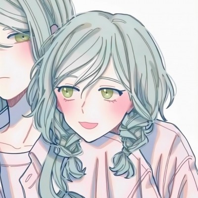 一组可爱的手绘女生闺蜜头像