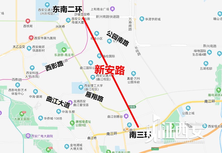 西安又一条城市主干道来了 新安路预计2021年年底打通