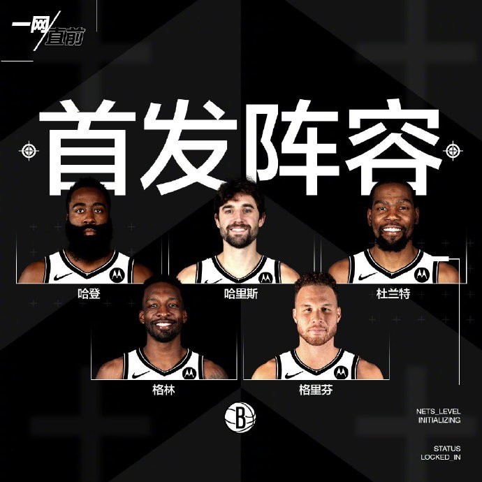 篮网 NBA-首发再变阵！篮网做出调整，纳什真拼了：27＋3老将联合杜哈