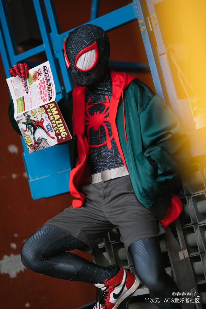 蜘蛛侠平行宇宙cos漫威蜘蛛侠迈尔斯莫拉莱斯