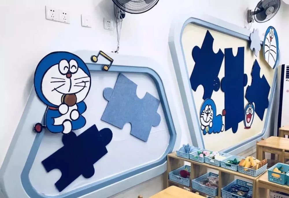 幼儿园蓝色风哆啦a梦环境布置欣赏