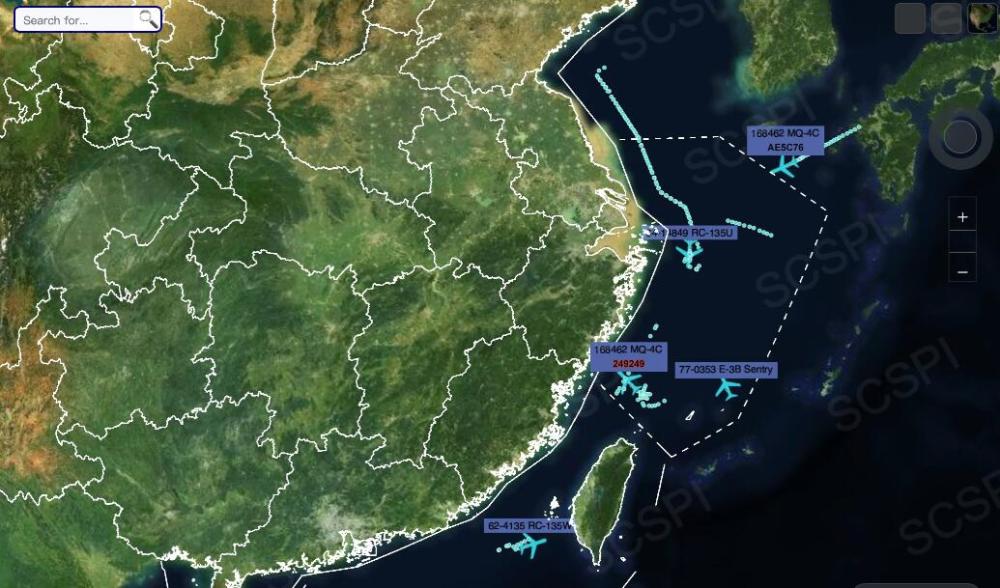 解放軍亮出大動作後美機兵分四路闖黃海東海南海中方有言在先