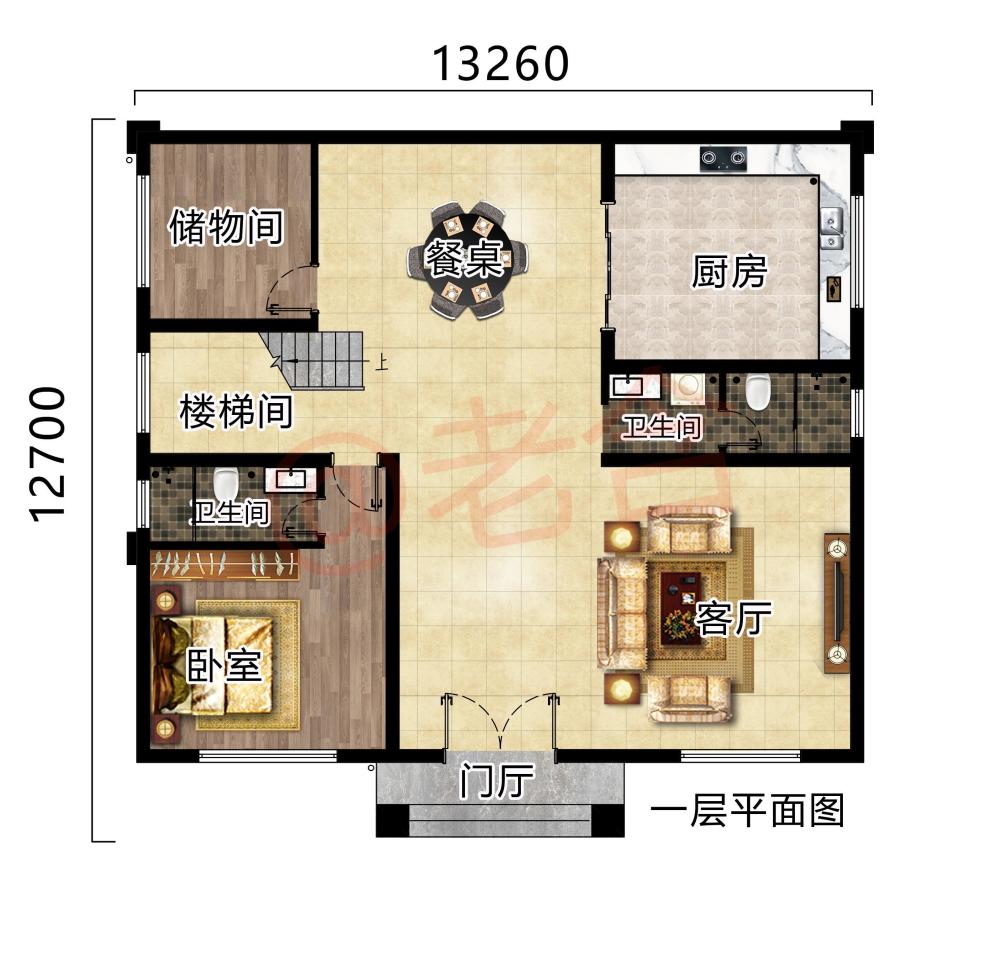 这样的室内空间布局设计充分利用了有效的资源,房子外观好室内布局