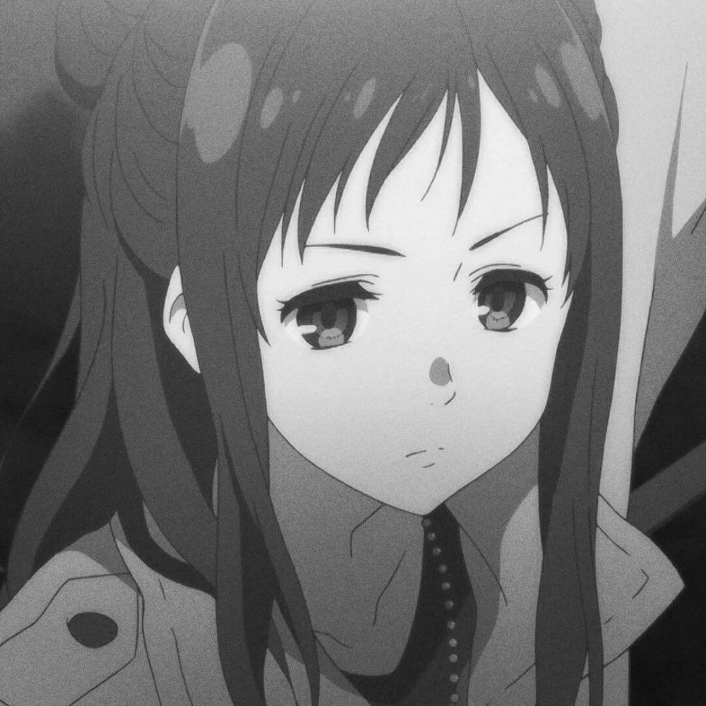 动漫头像黑白微丧头像