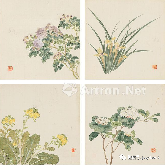 容祖椿 1872 1944 二十四节气花卉册页设色纸本 腾讯新闻