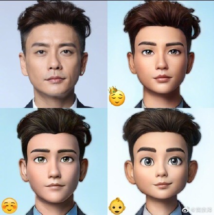 6月18日,黄宗泽在社交平台"跟风"晒出自己的emoji头像,卡通化后的他