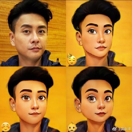 黄宗泽晒出自己emoji版头像网友童心未泯黄三岁