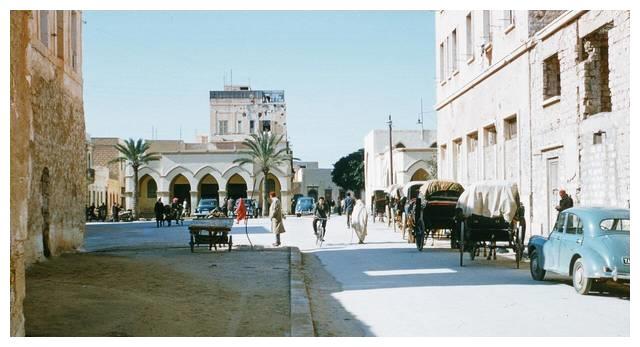 老照片1957年利比亚首都的黎波里好漂亮的城市