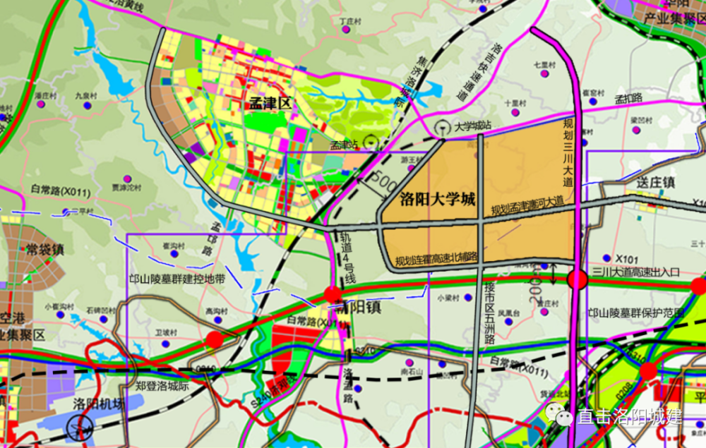 洛阳大学城下月即将开工