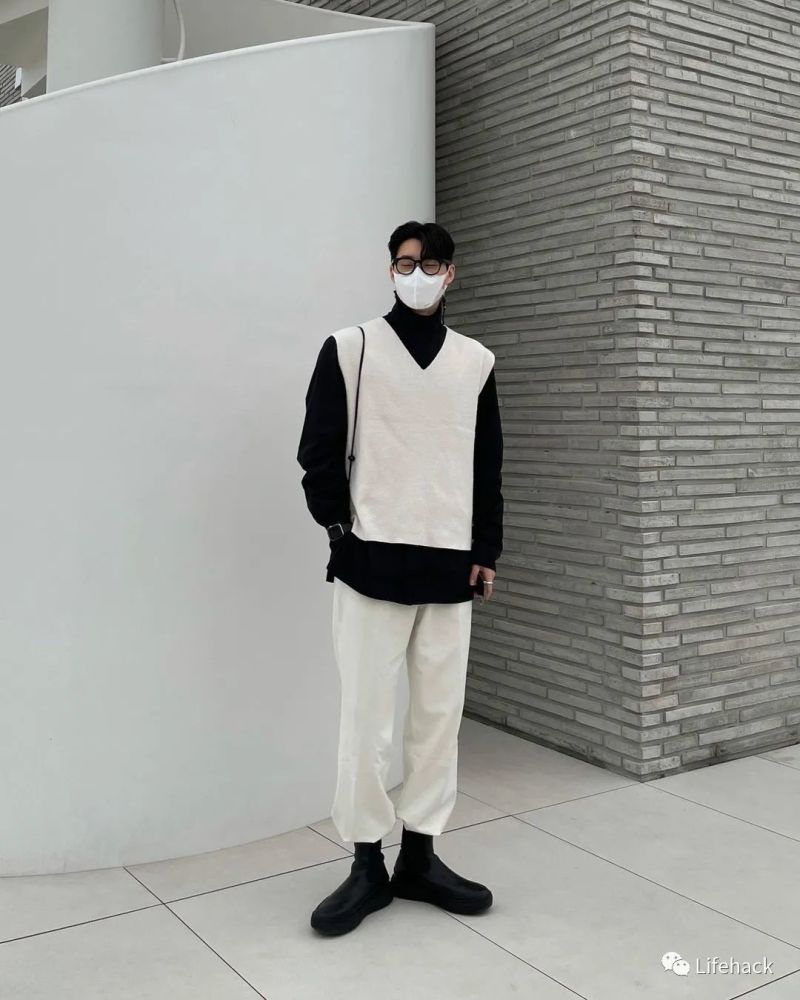 禁欲系男友穿搭,好精致一男的